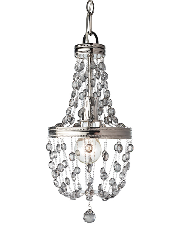 P1279PN,1 Light Mini Pendant ,Polished Nickel