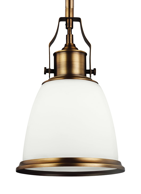 P1351AGB,1 Light MiniPendant,Aged Brass