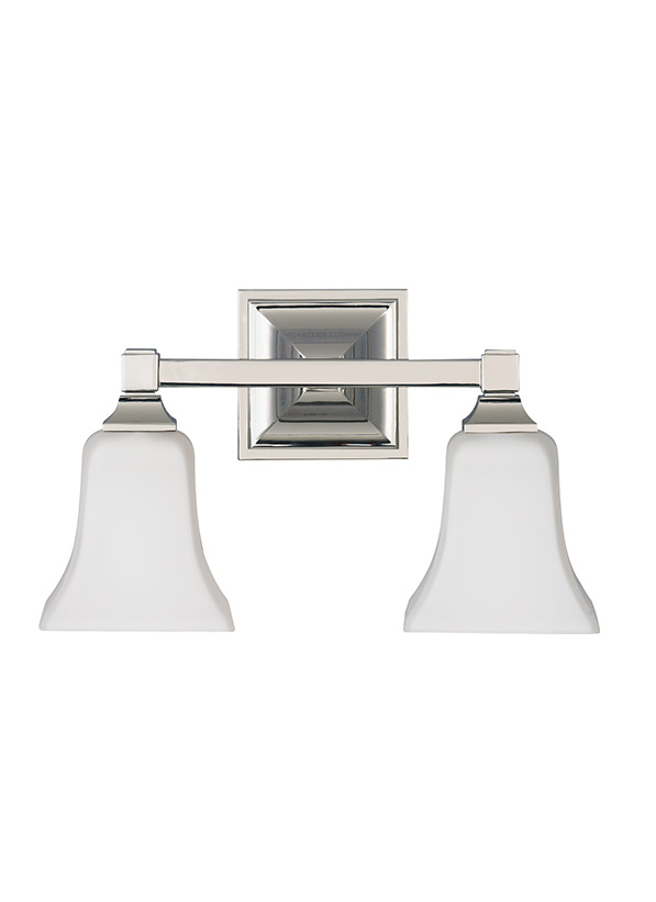 VS12402PN,2 Light Vanity Fixture,Polished Nickel