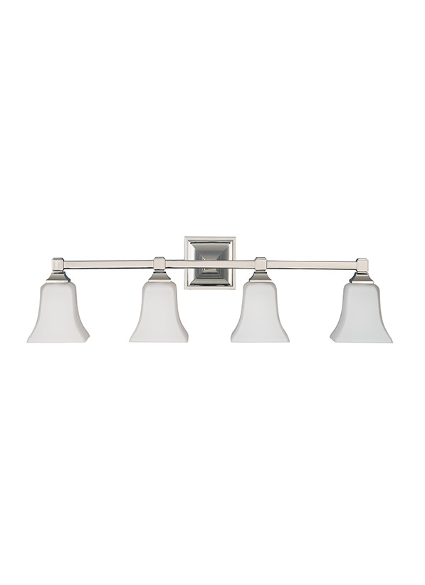 VS12404PN,4 Light Vanity Fixture,Polished Nickel