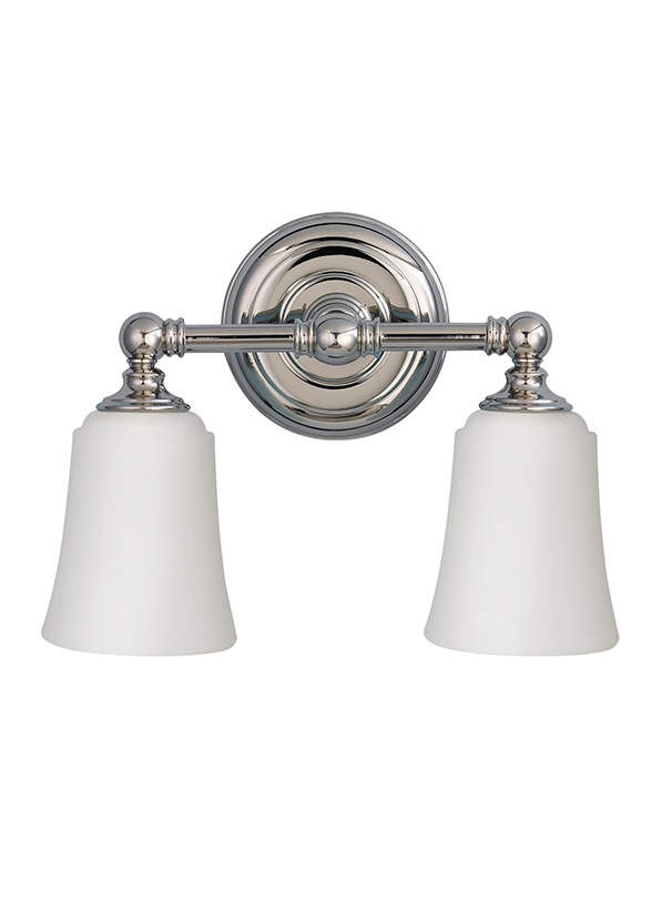 VS12602PN,2 Light Vanity Fixture,Polished Nickel