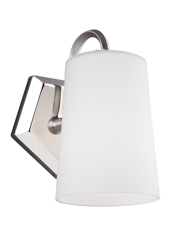 VS20401SN/PN,1 Light Sconce,Satin Nickel / Polished Nickel
