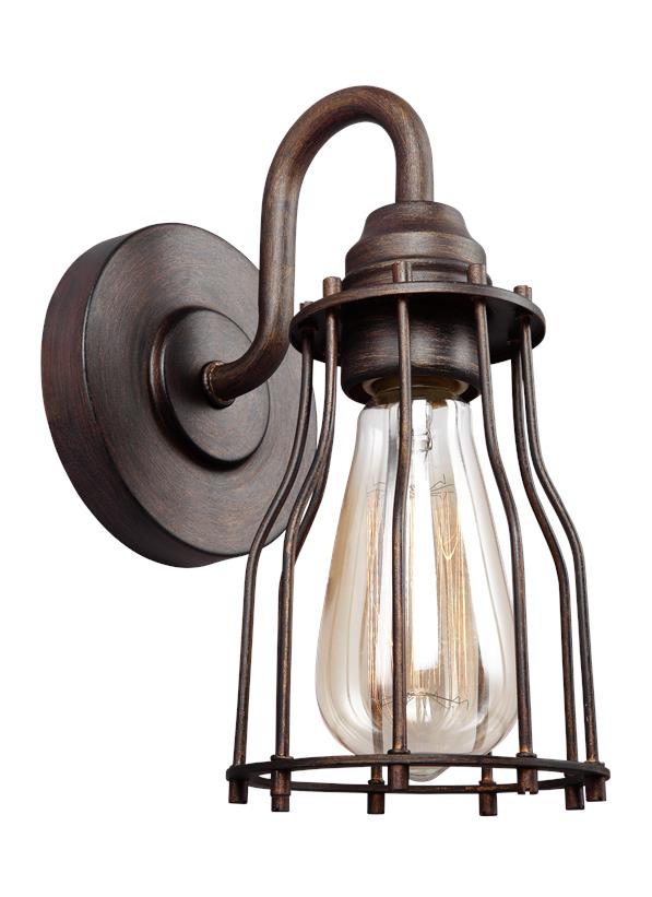 VS24001PRZ,1 Light Sconce,Parisian Bronze