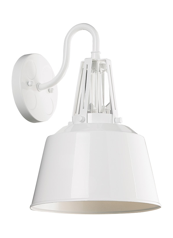 WB1726HGW,1 Light Wall Bracket,HI Gloss White