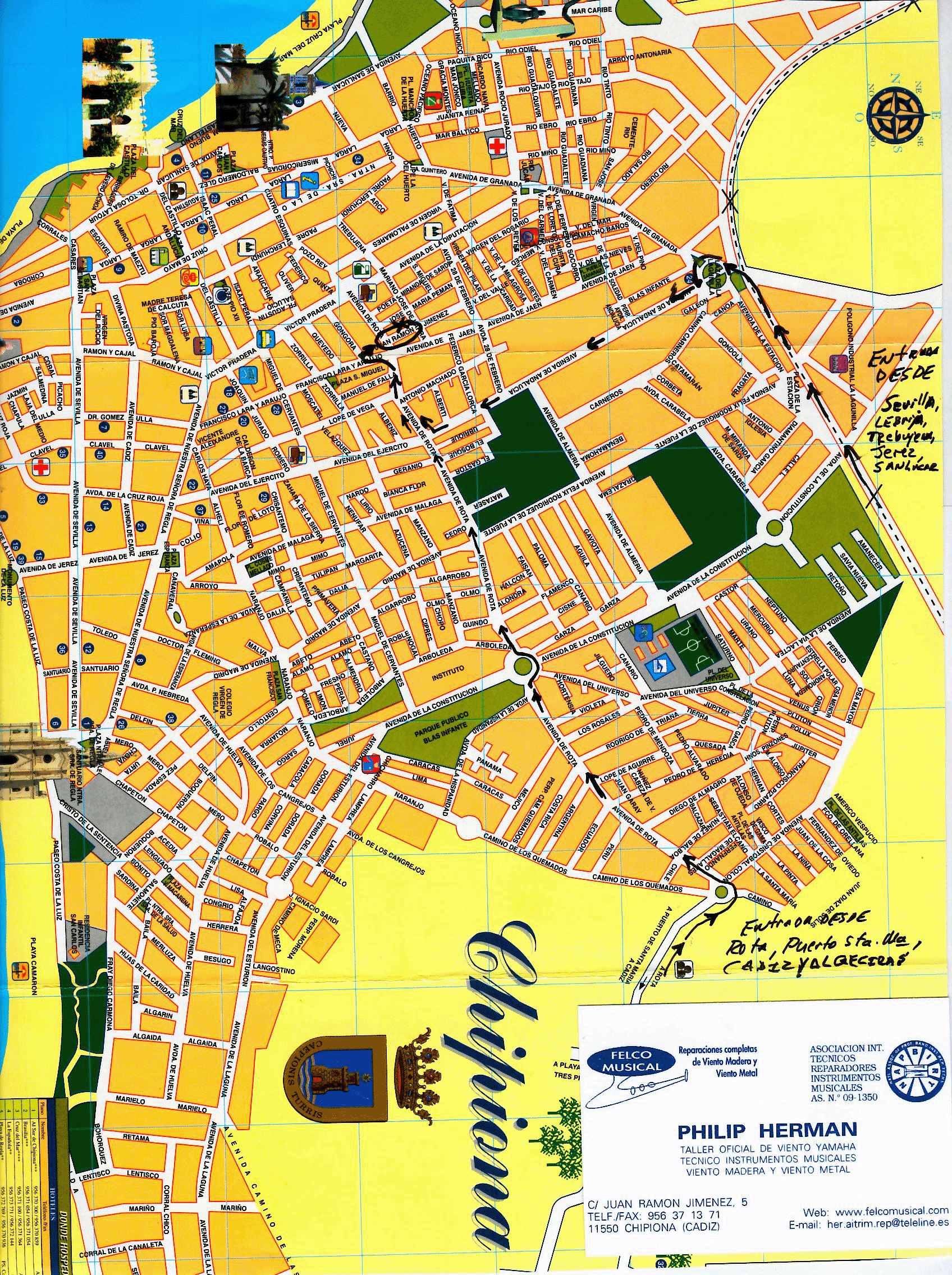 Les Défis De Chiclana De La Frontera Mapa De Chiclana De La Frontera