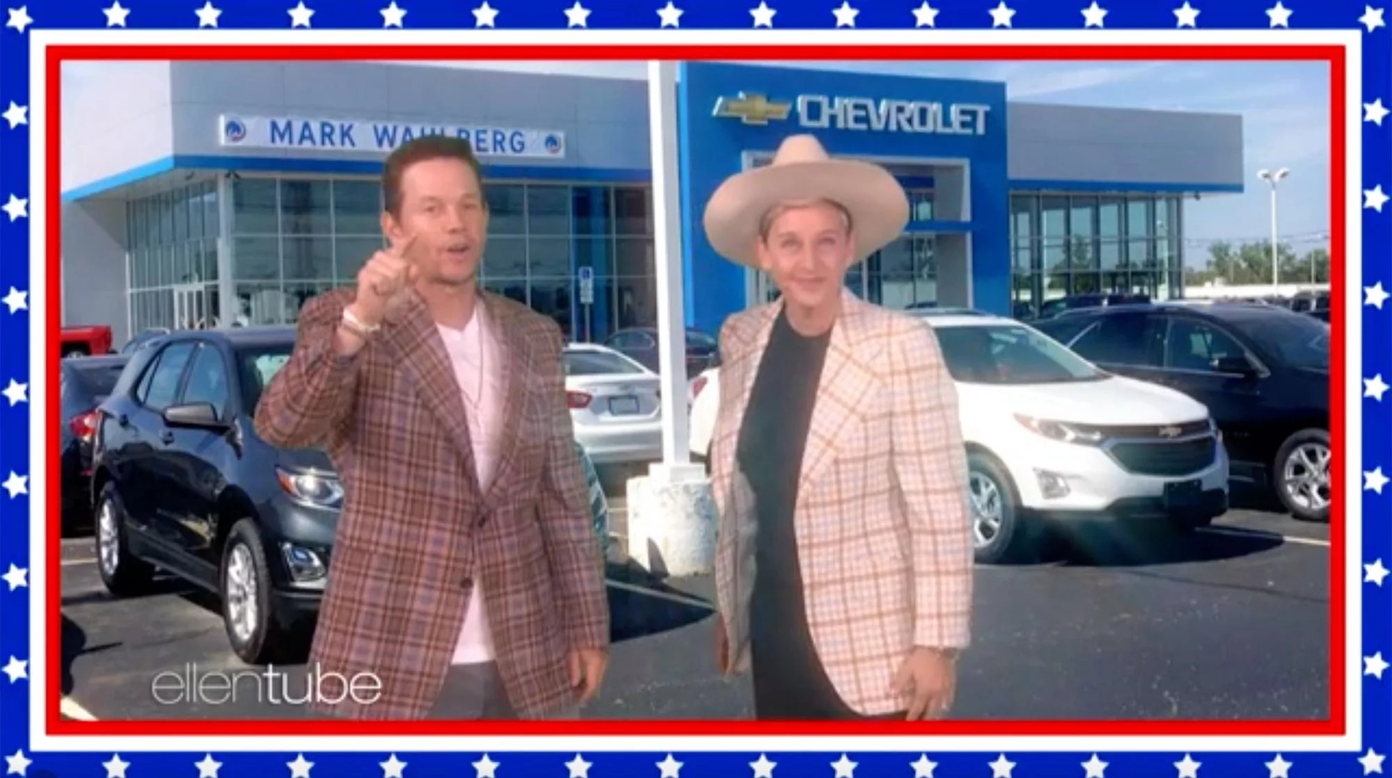 Mark Wahlberg and Ellen DeGeneres Hilariously Create Commercial for His