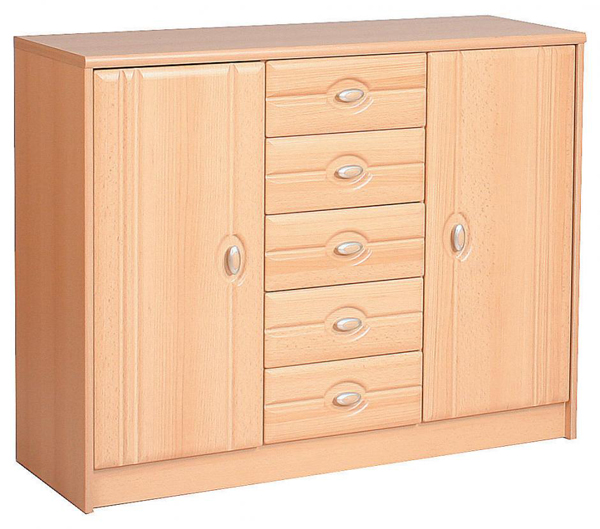 Schubkastenkommode Sideboard 130cm kernbuche teilmassiv Neu (LG118) eBay