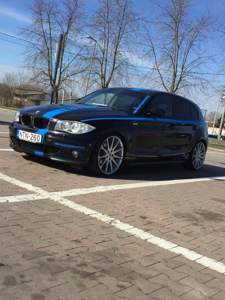 BMW 1er Schwarz CMS C6 Silber 19 Zoll • felgengalerie.de