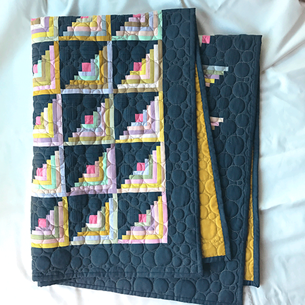 Log Cabin Quilt Kit Chalk and Chalkboard Felicia's World