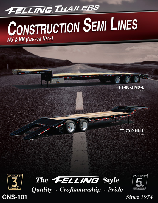 MX Series Semi Trailer Felling Trailers