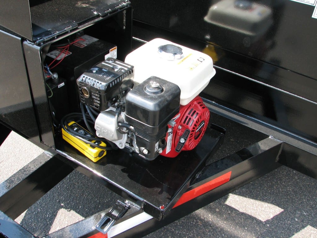 Gas Engine Hydraulic Dump Trailer Keeps on Running Felling Trailers