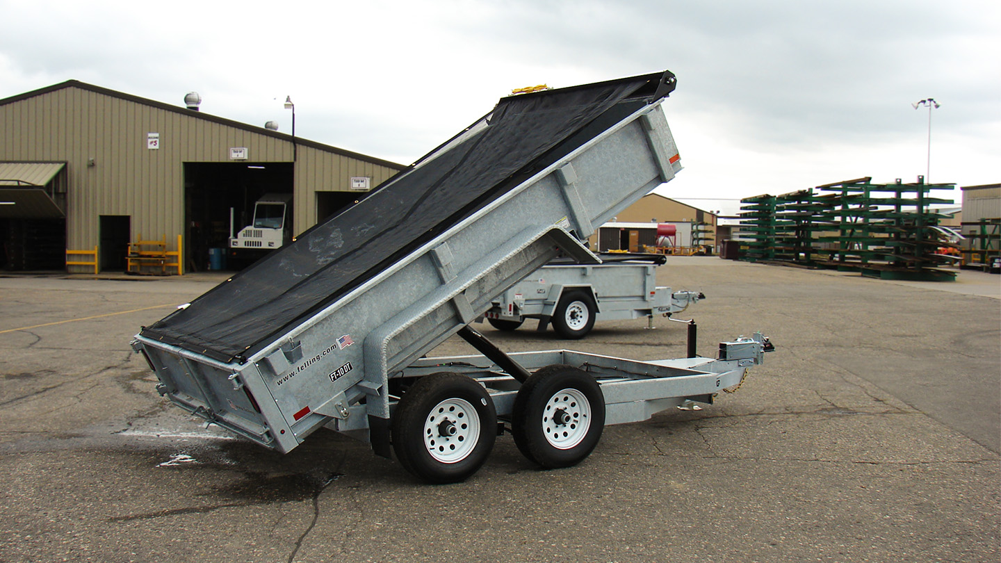 Tarp Kits for Hydraulic Dump Trailers Felling Trailers