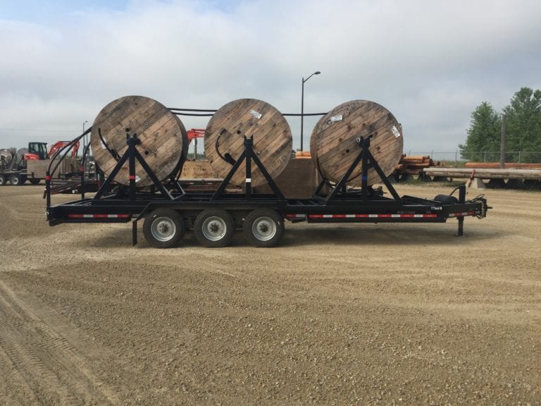 Felling’s Triple Reel Trailer is Cooperative’s Cable Deployment