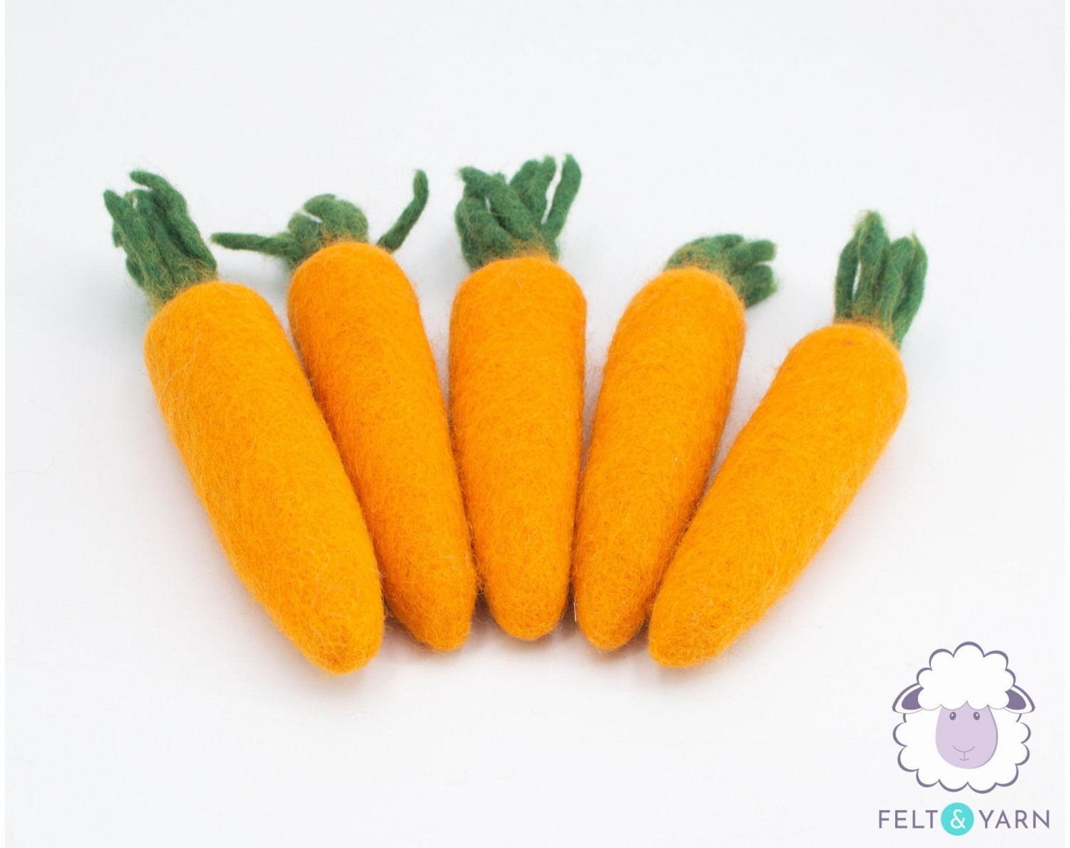 Felted Easter Carrots for Easter Decoration Felt & Yarn