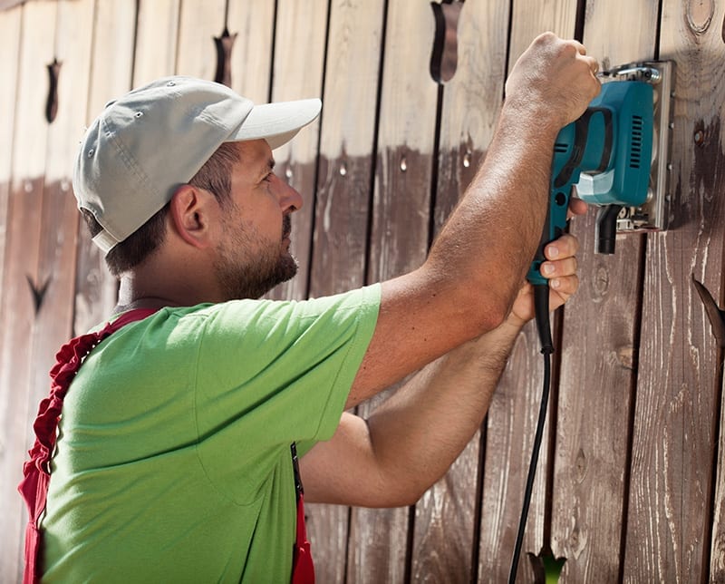 Should I sand a wood fence before staining? Fence All