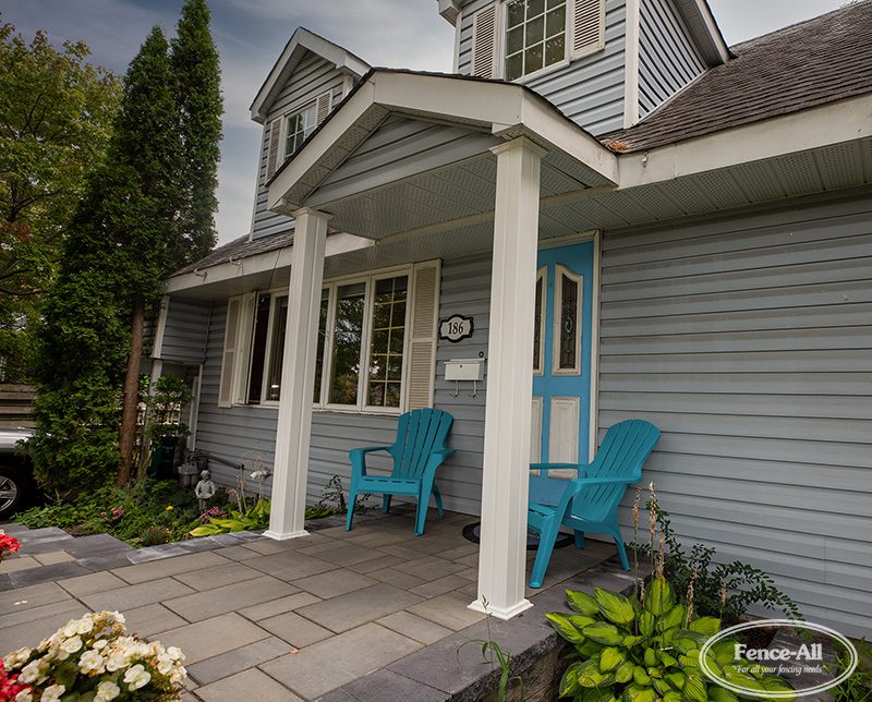Square Fluted Aluminum Porch Post (or Wrap) Products Fence All