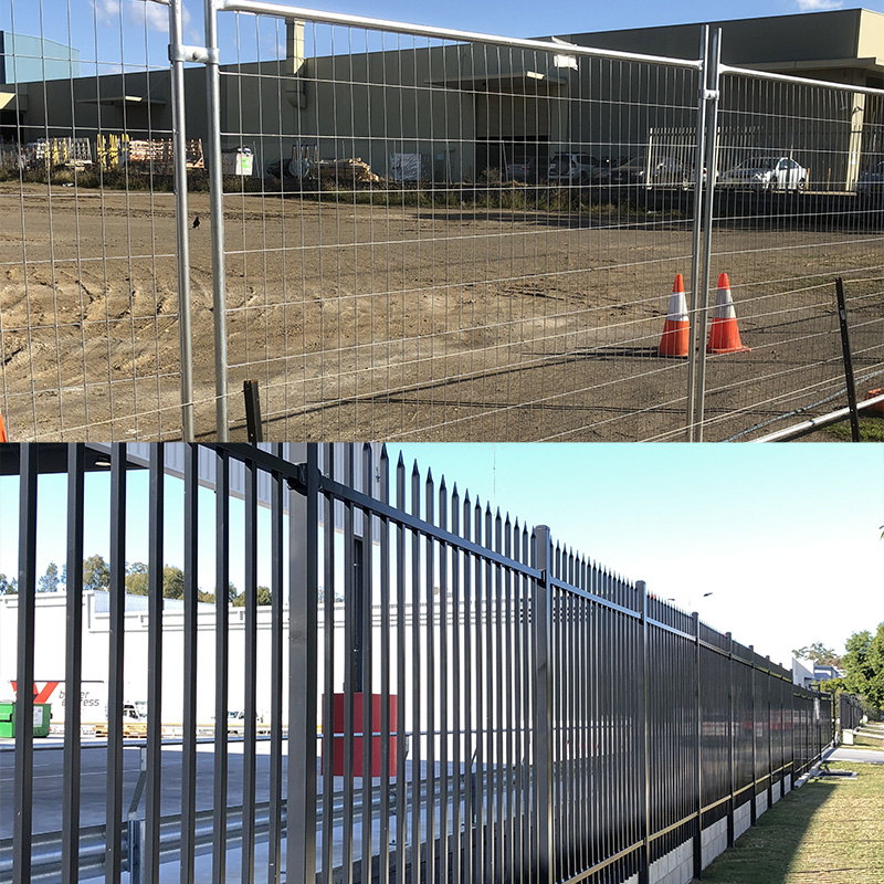 Difference Between Temporary & Permanent Fence Fence Depot