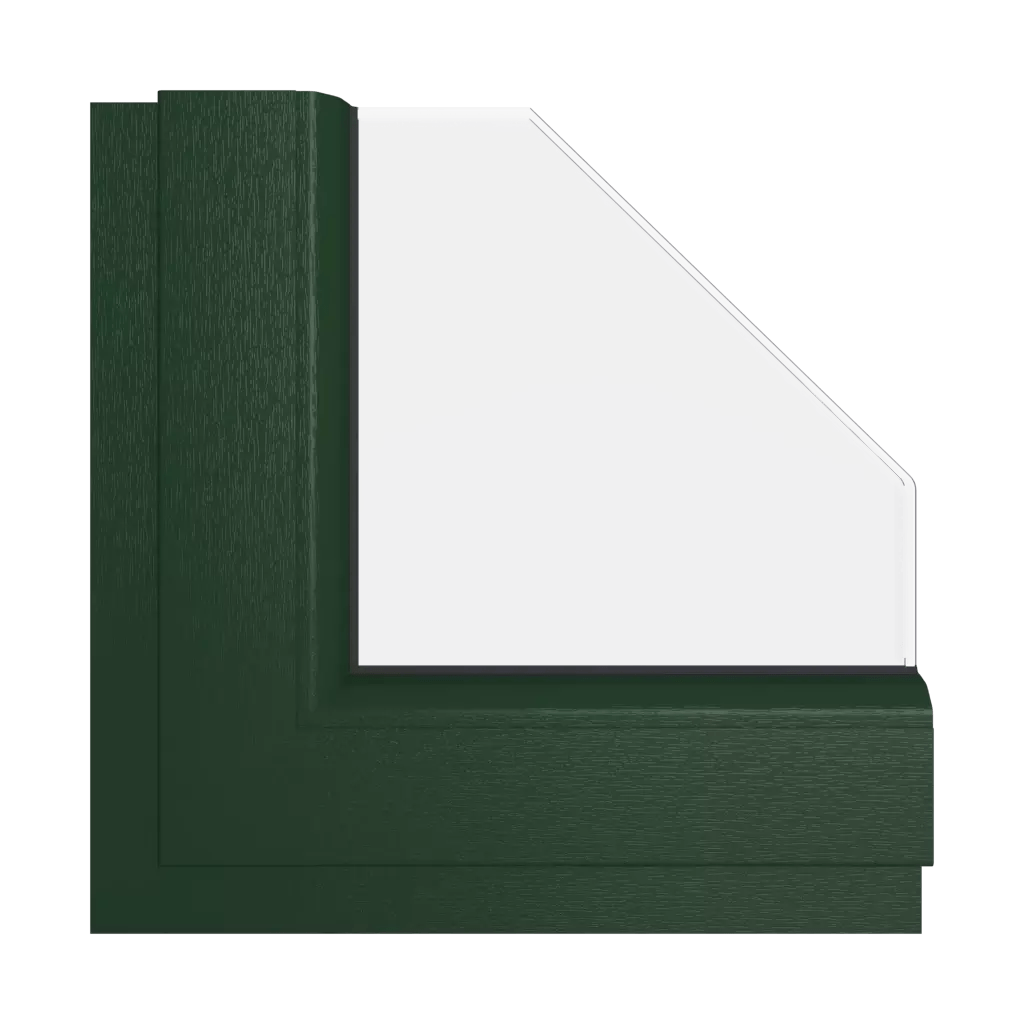 Dark green Veka colors Windows Feneste