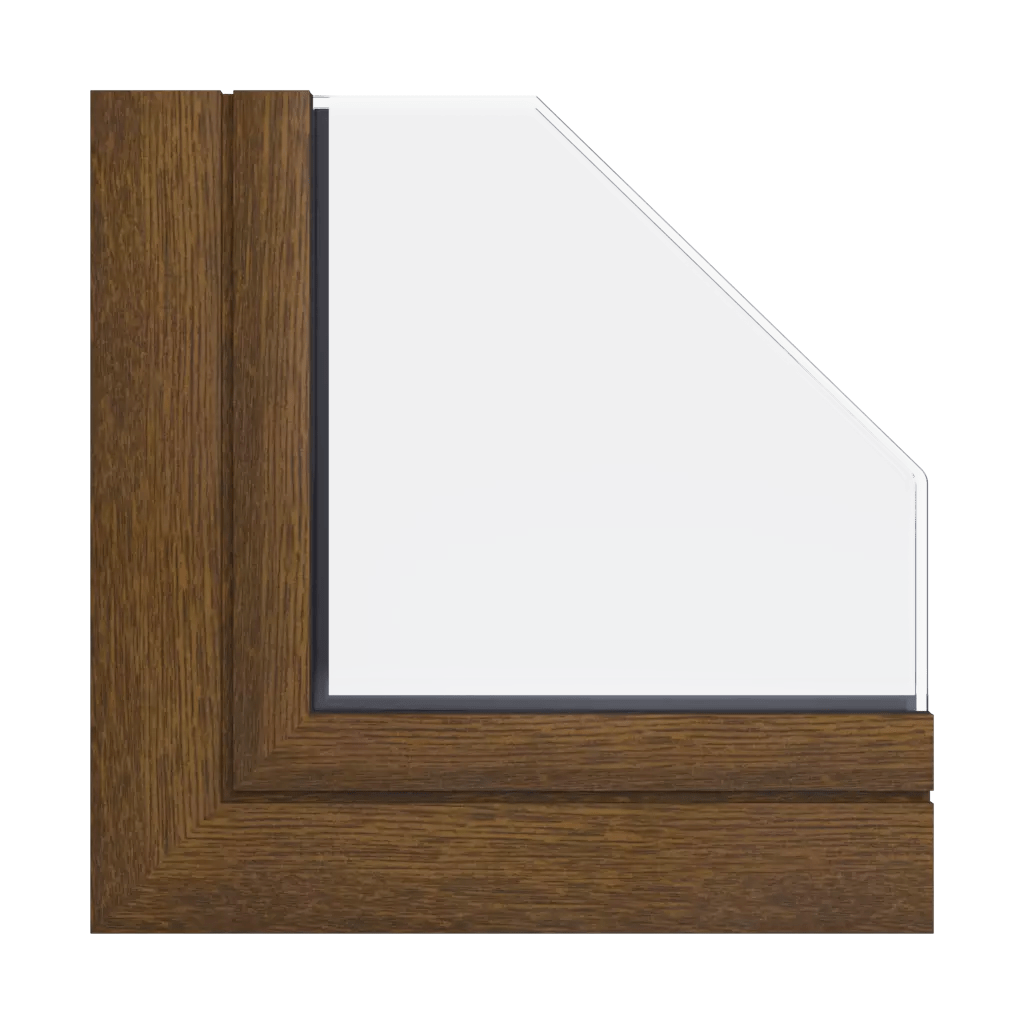 Walnut wood effect Aliplast Colors Windows Feneste
