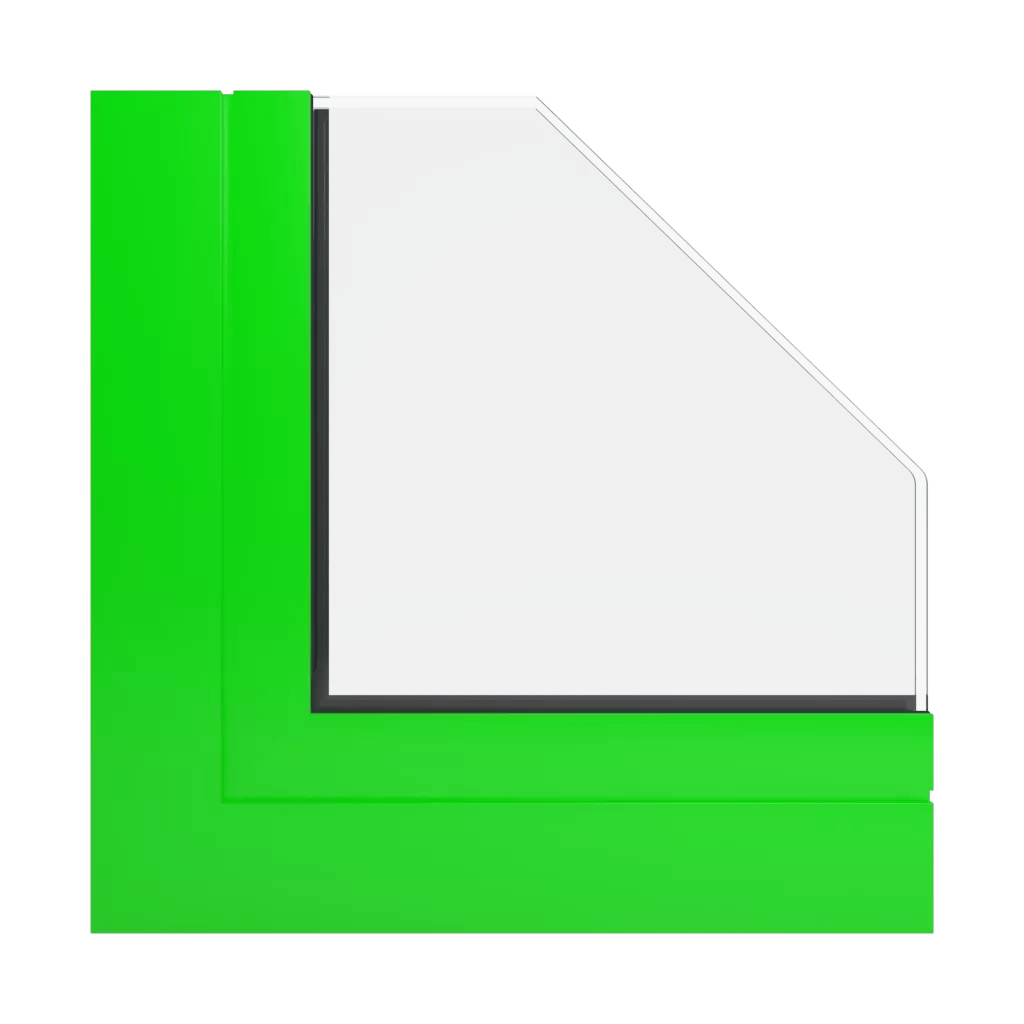 RAL 6038 Luminous green Colors Aluminum RAL Windows Feneste