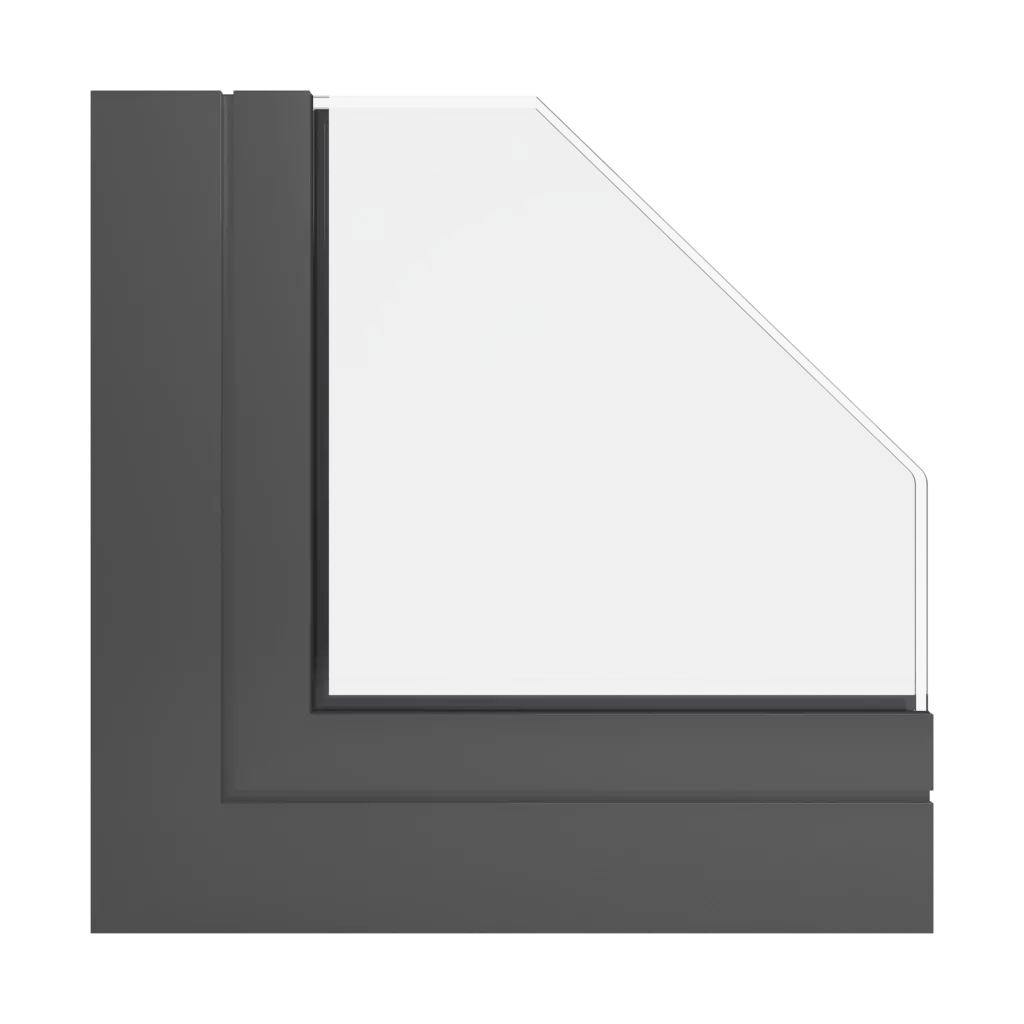 RAL 7022 szary ciemny Kolory Aluminium RAL Okna Feneste