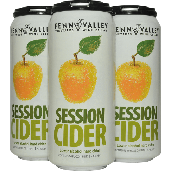 Session Apple Hard Cider Cans Fenn Valley Vineyards