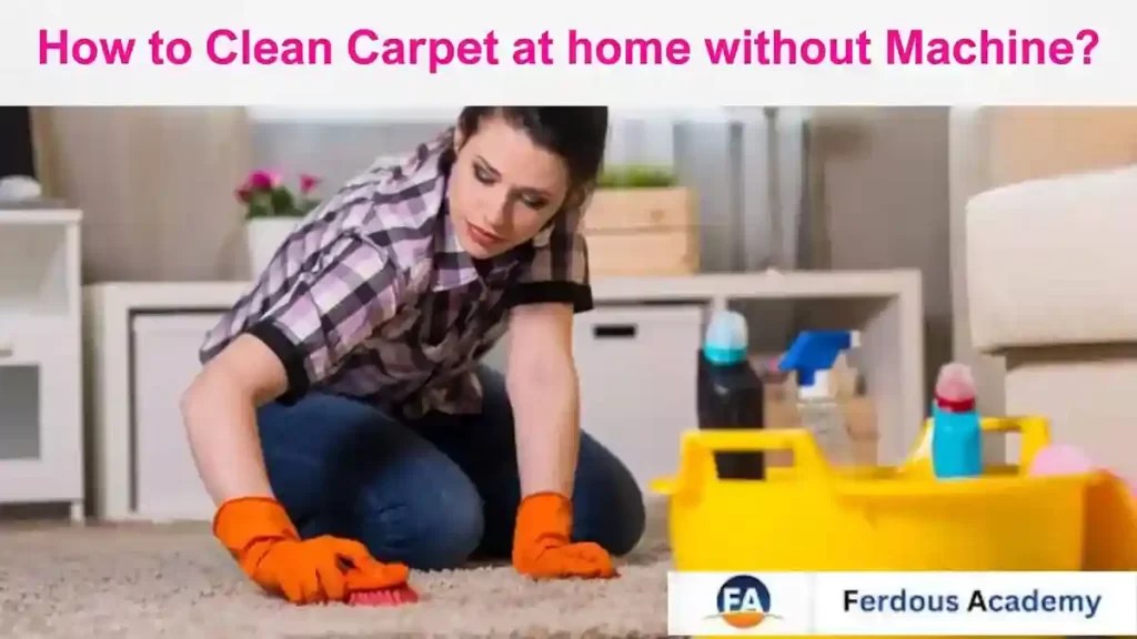 How To Clean Carpet At Home Without Machine?