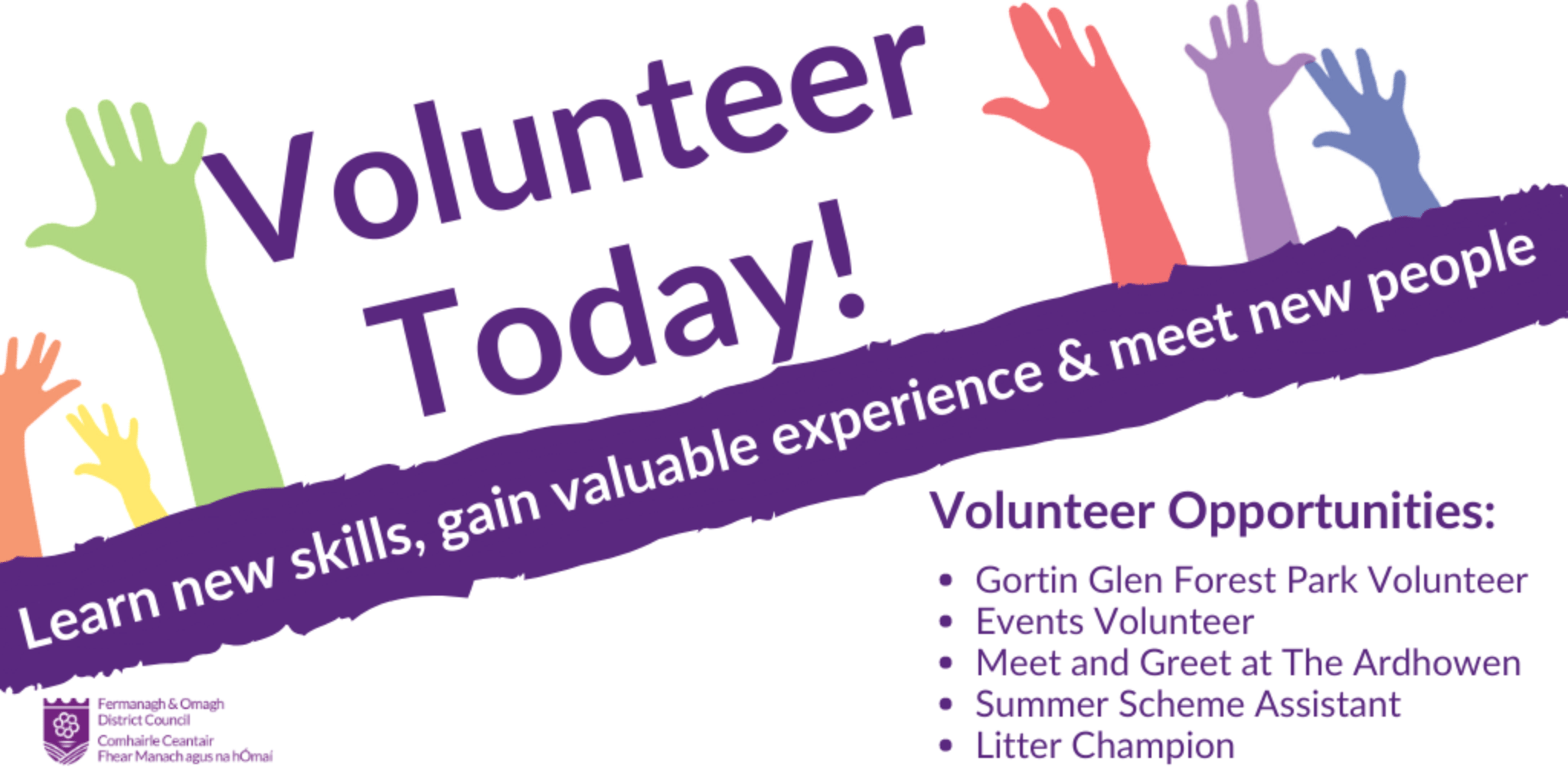 Volunteering Opportunities with Fermanagh and Omagh District Council