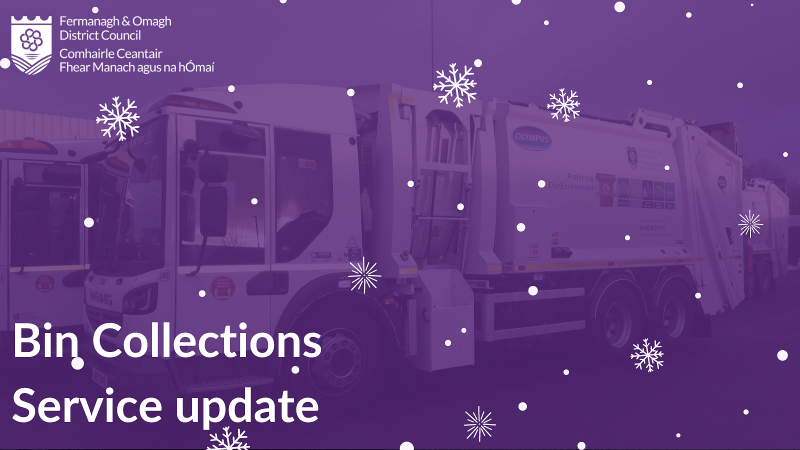 Bin collections impacted by adverse weather conditions Fermanagh