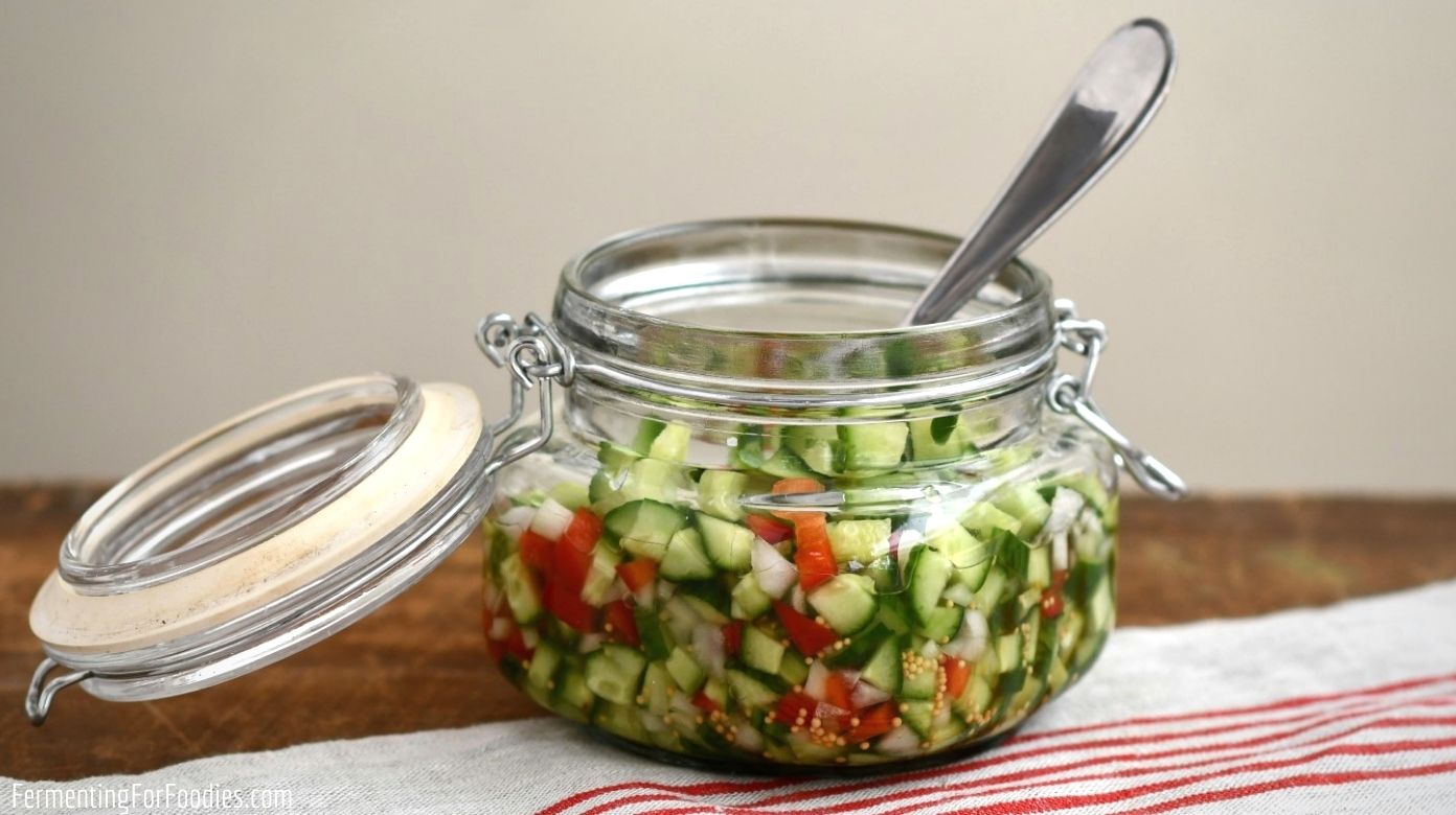 Fermented Cucumber Relish Fermenting for Foodies