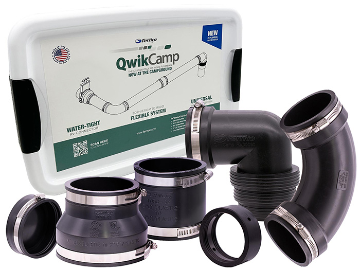 Fernco QwikCamp RV and Camper Sewer Waste Plumbing Connection System