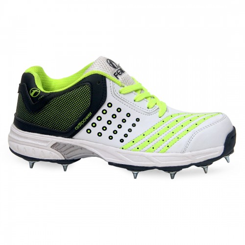 ADF Green Metal Cricket Spikes Shoes Feroc Shoes