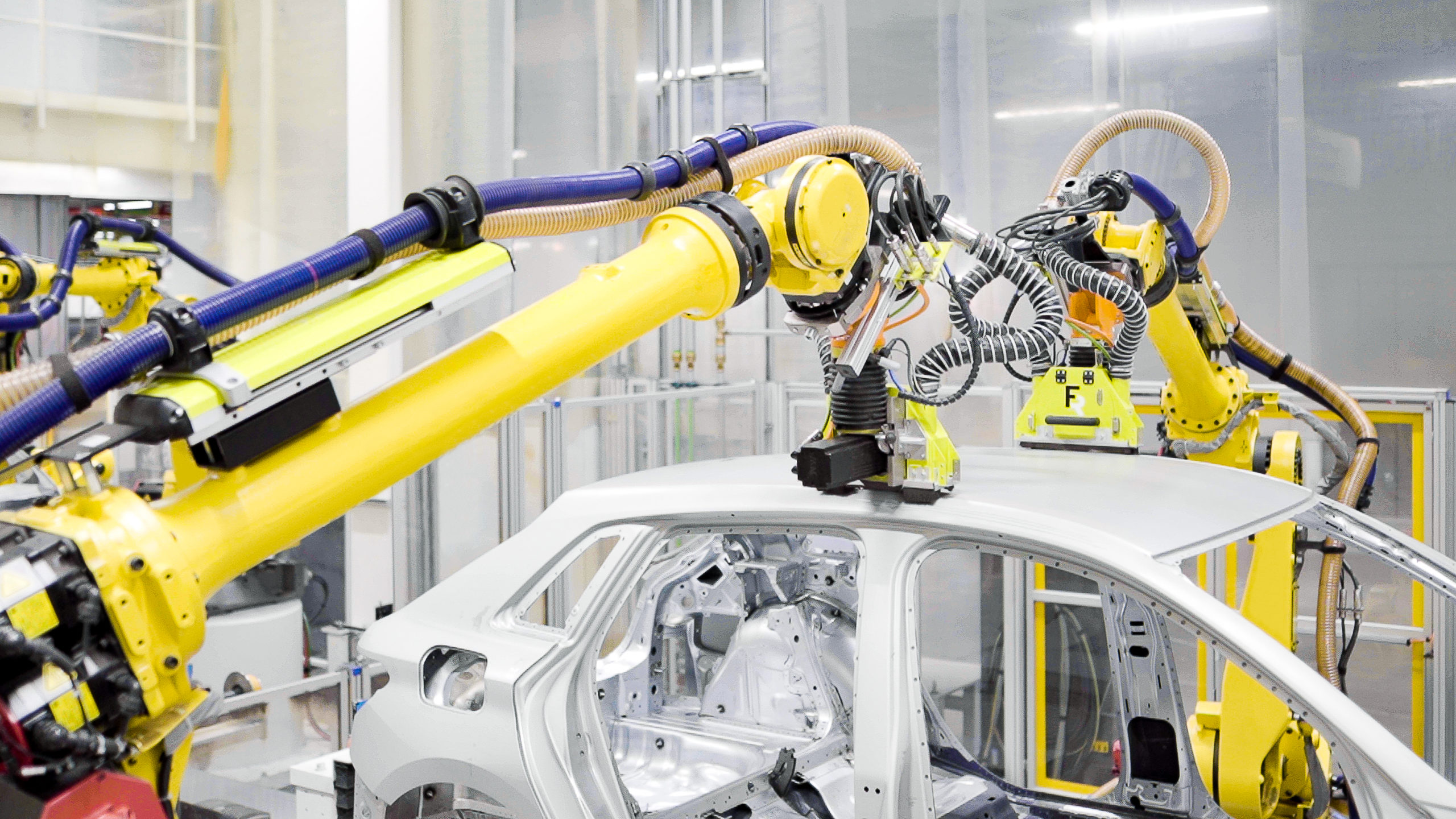 Audi Robotic Roof Joint Grinding Finishing Body in White FerRobotics