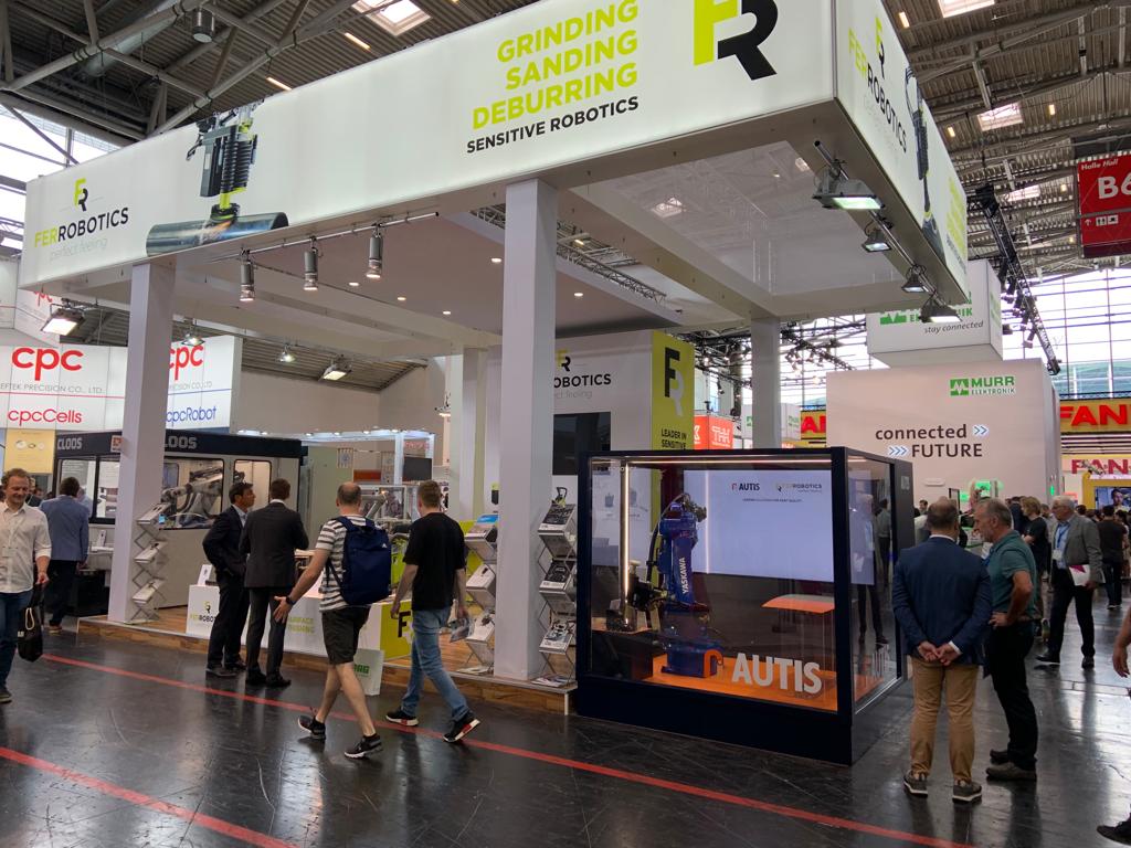 Automatica 2023 automated robotic surface finishing live demos