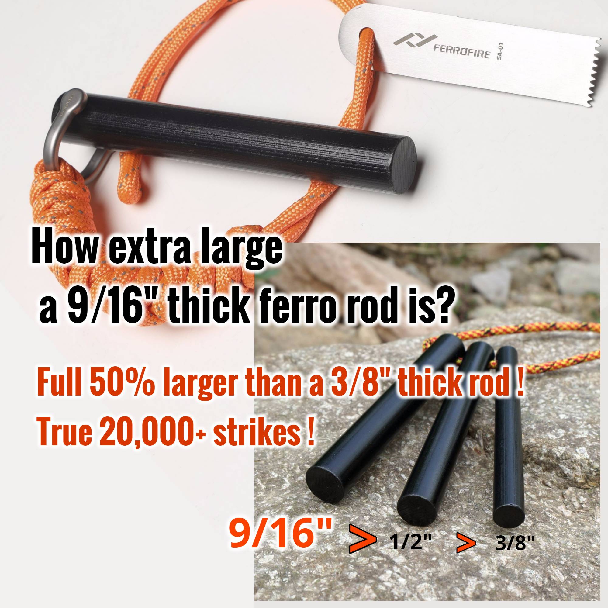 Ferro Rod Fire Starters