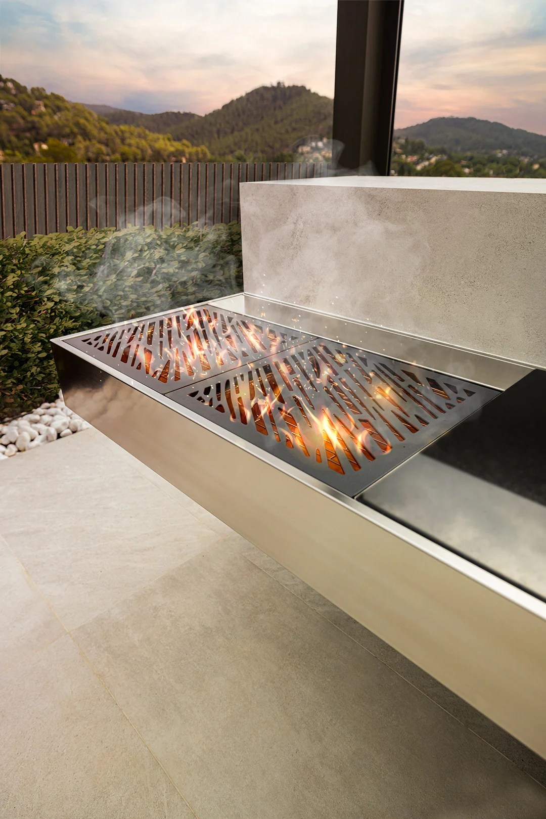 The BEST Outdoor Kitchen Charcoal Grill KRAKATOA