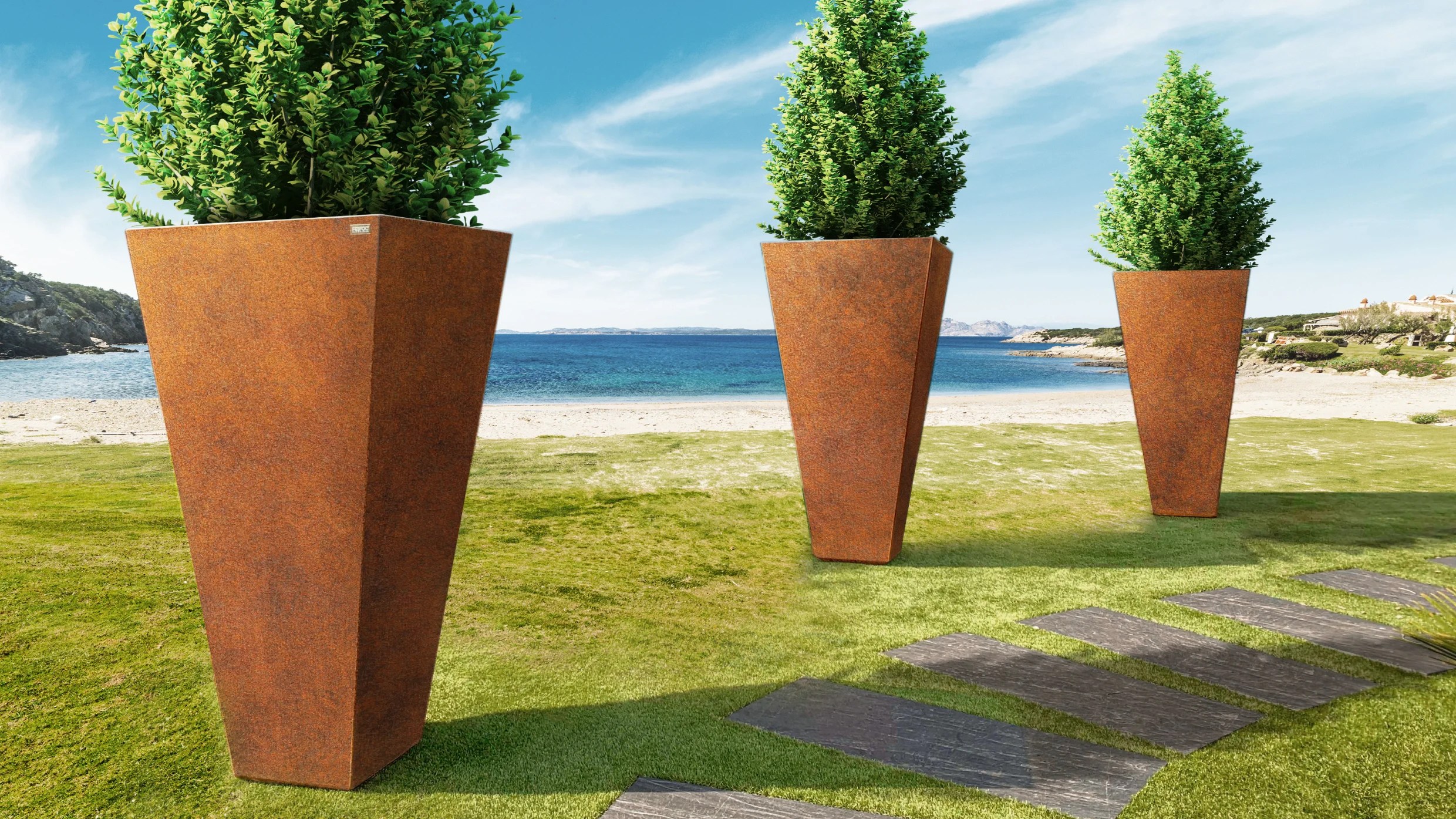 EXCLUSIVE Modern Outdoor Planters TULUM