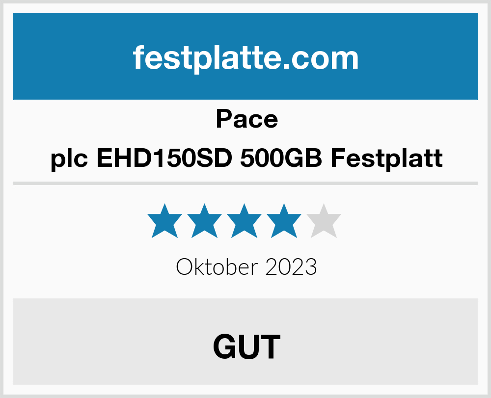 Pace plc EHD150SD 500GB Festplatte Festplatte Test 2021