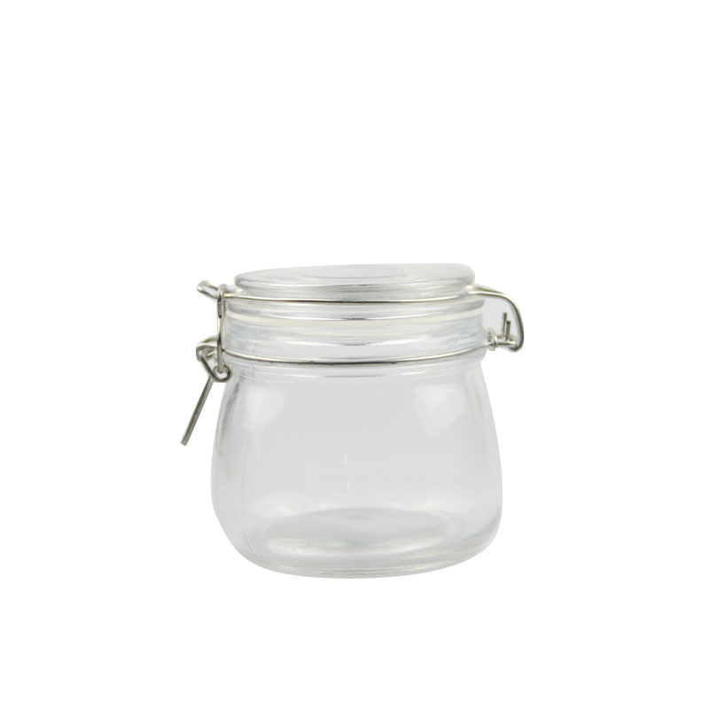 Food Safe Glass Jar With Metal Clip Lid Wholesale Glass Jar, Glass