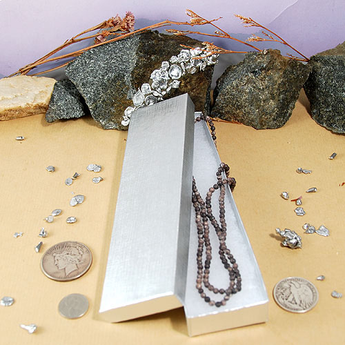 Cotton Filled Jewelry Boxes Silver Foil Jewelry Boxes Made in USA