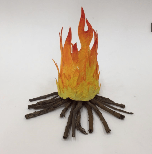 DIY Tissue Paper Table Lamp Craft for Kids During Lohri Activity