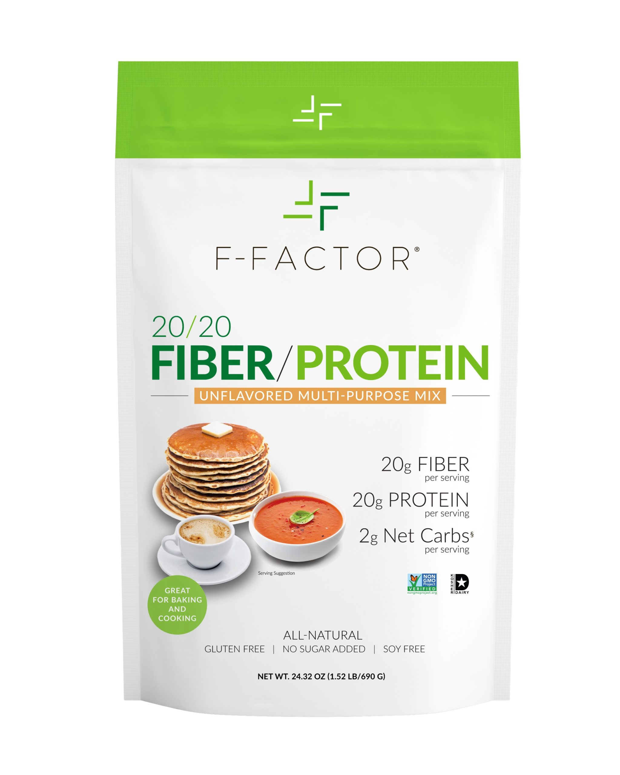 FFactor 20/20 Fiber/Protein Powder Unflavored FFactor