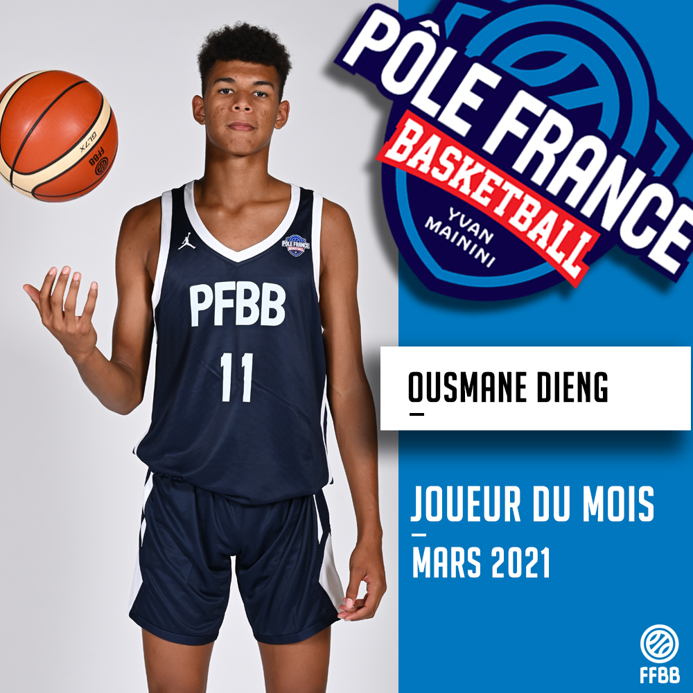 Ousmane Dieng, joueur du mois FFBB