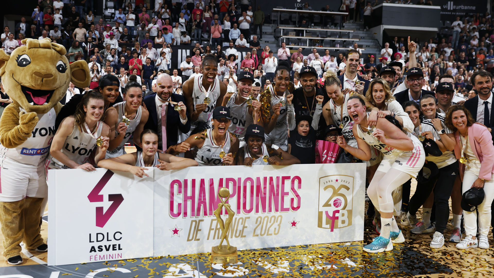 Lyon champion de France LFB 2023 FFBB