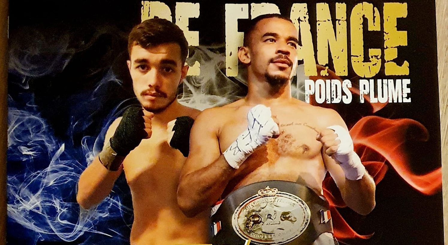 Jordan Rodriguez avec un bras Fédération Française de Boxe