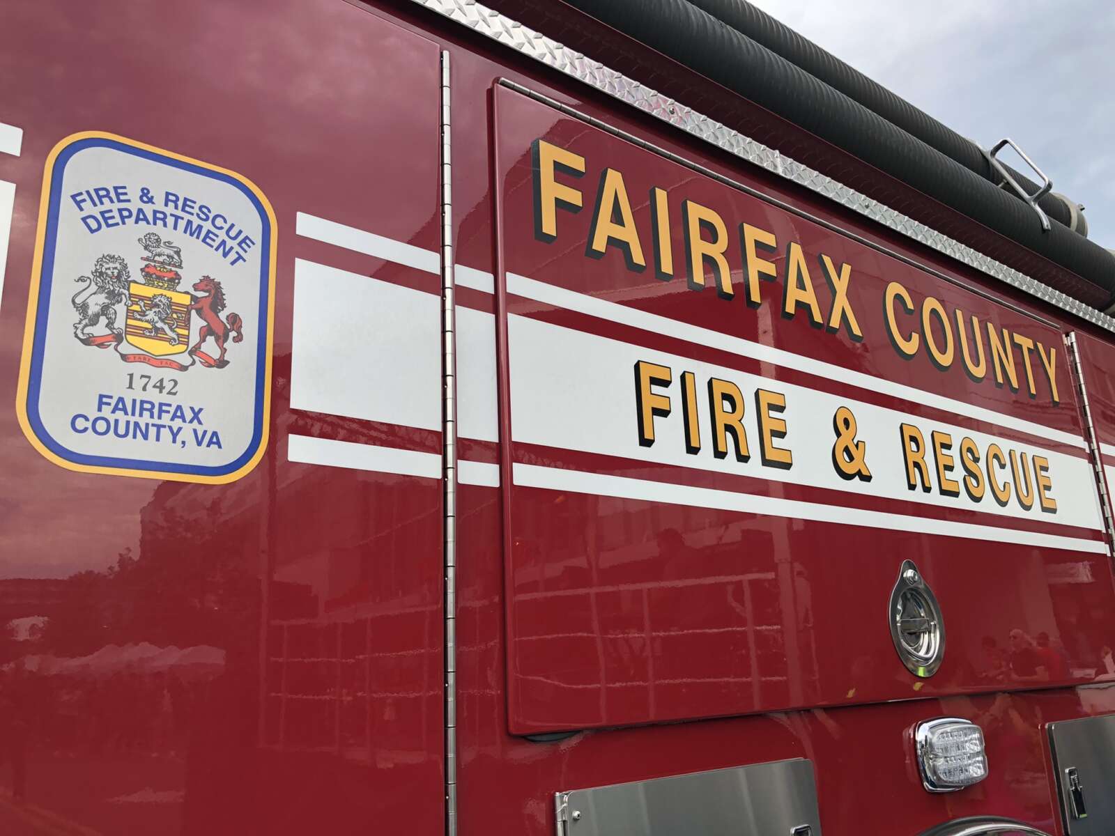 Fairfax County Fire and Rescue EMS services in response to