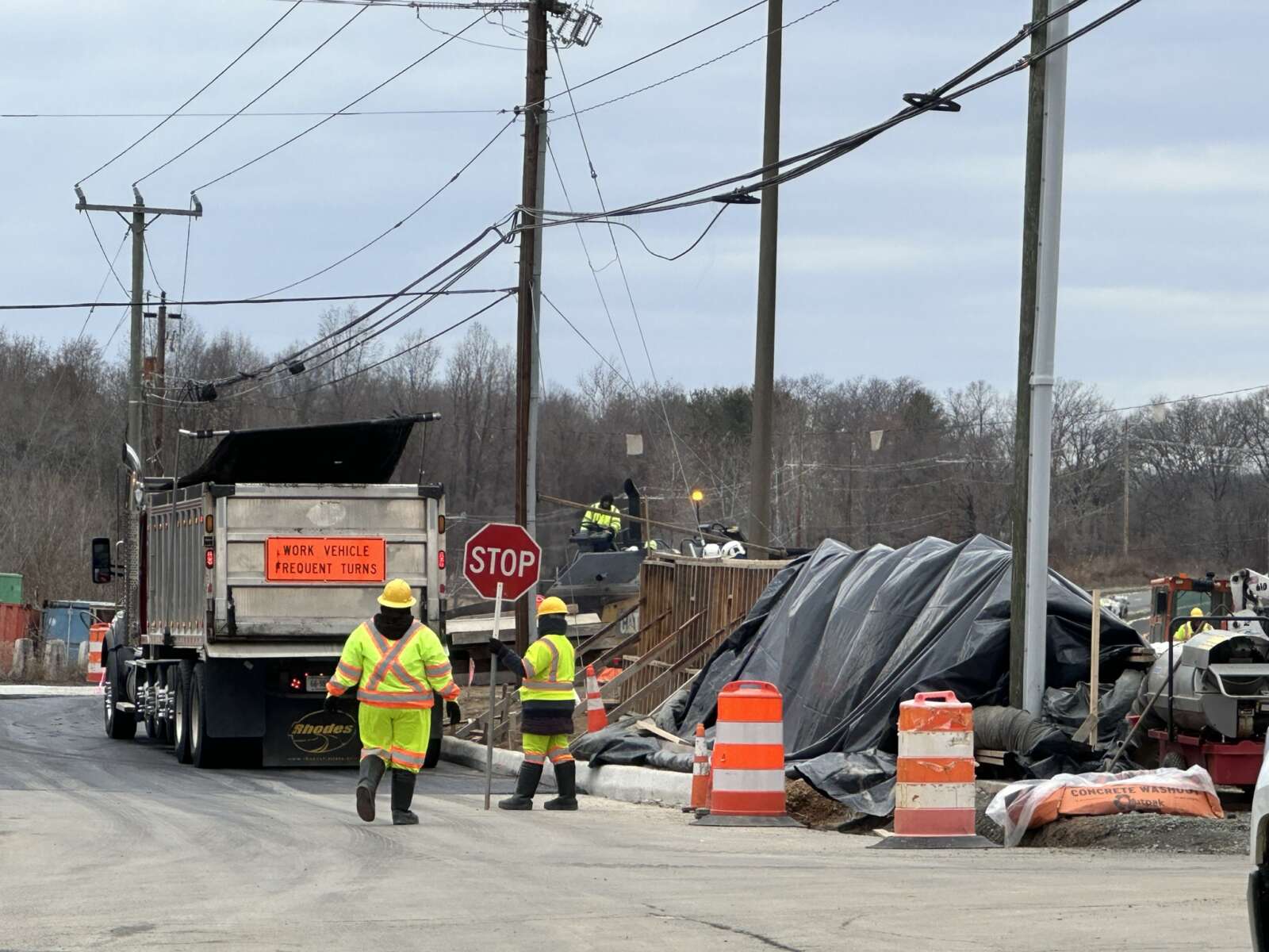 Route 7 construction cuts off access from Trap Road through summer