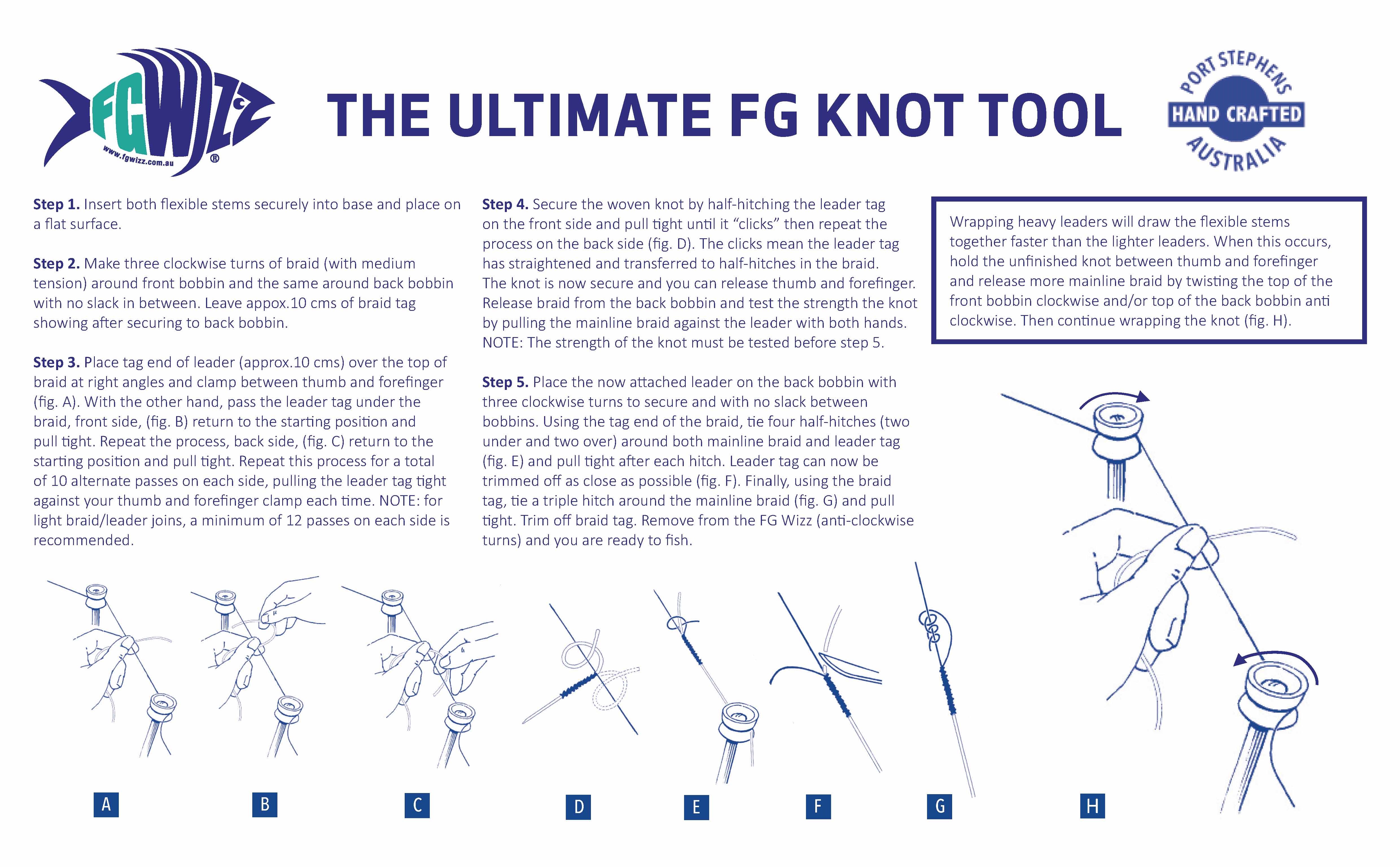 HowTo Guide — FG Wizz The easiest and surest way to tie the fg knot