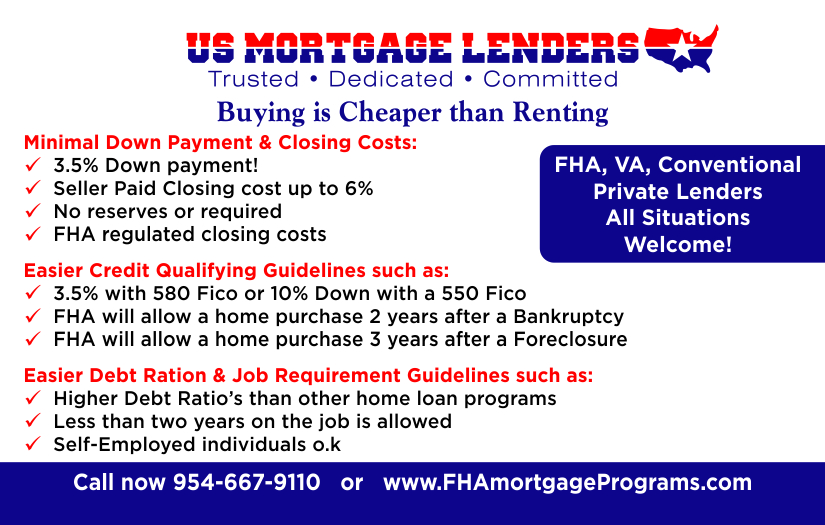 3.5 TEXAS FHA Mortgage Lenders Min 580 FICO!!