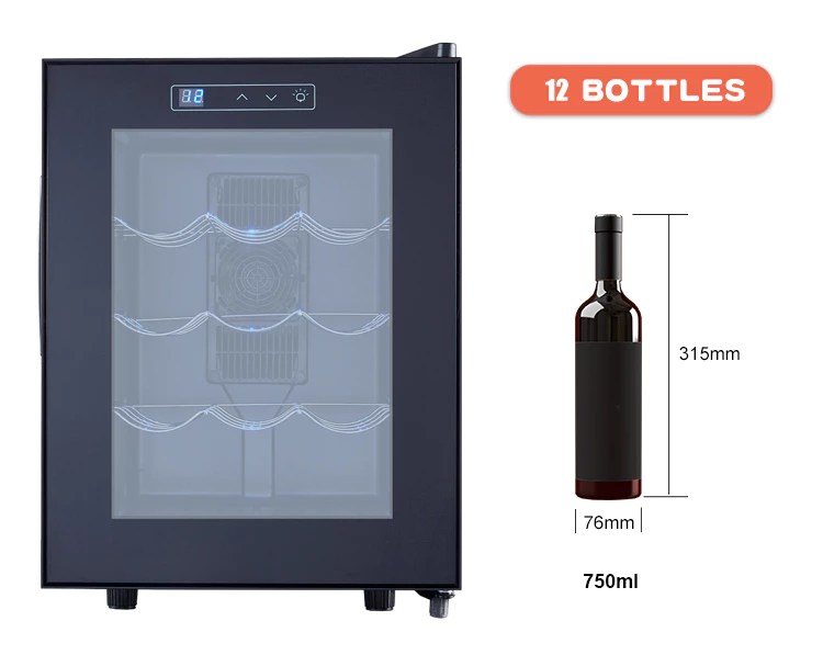 12 Bottle Thermoelectric Wine Cooler FUHUI Appliances